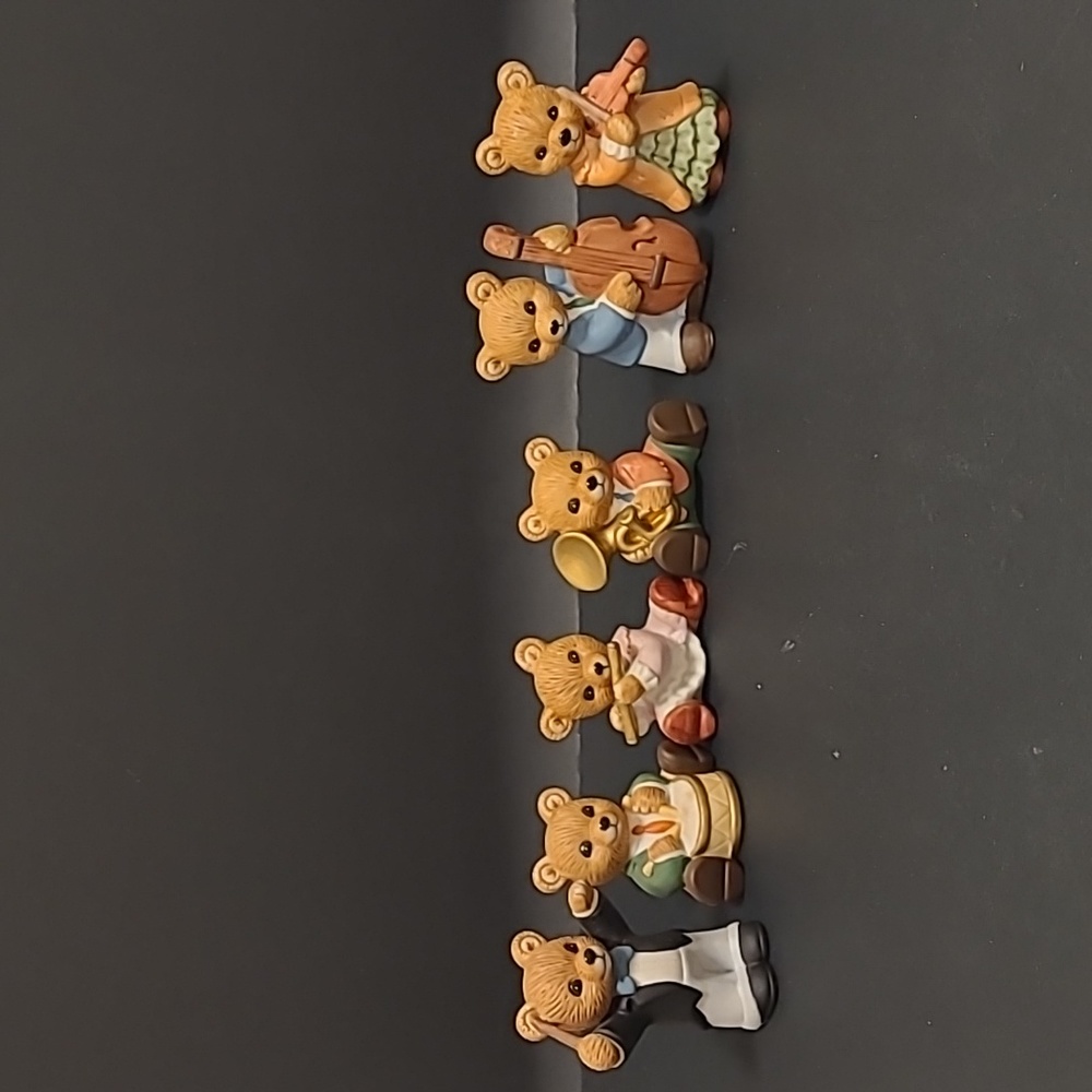 Set of 6 Homco Musical Bears
